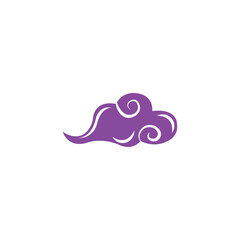 cloud illustration logo color vector design template