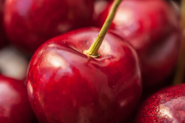 Süßkirschen Makroaufnahme