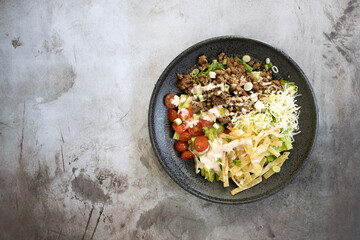 Carne Asada Mexican Taco Salad