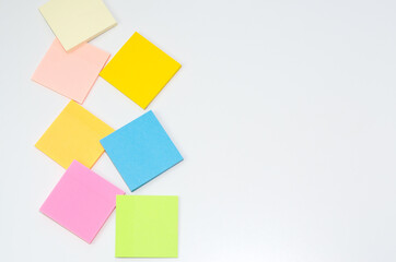 Sticky notes for recording important cases. Stationery stickers