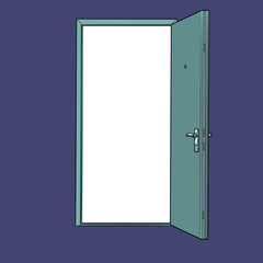 open doorway. Template