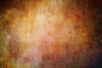 golden abstract background on canvas texture
