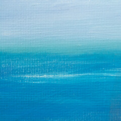 blue ocean on canvas