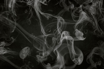smoke on black background