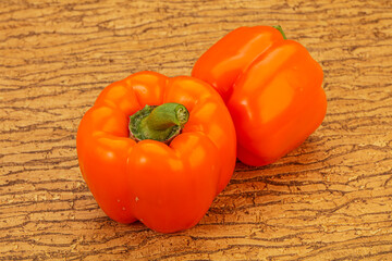 Orange sweet tasty Bell Pepper