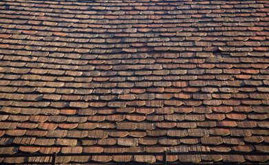 texture of the roof tile