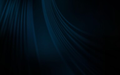 Dark BLUE vector layout with bent lines. A shining illustration, which consists of curved lines. Pattern for your business design.
