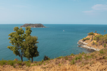 Fototapeta na wymiar View of Promtep Cape in the south of Phuket