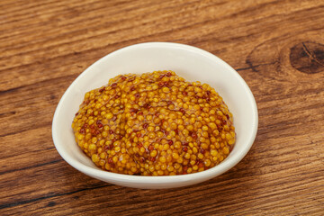 Dijon mustard sauce with seeds