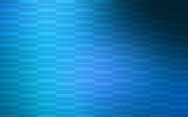 Dark BLUE vector background with straight lines. Glitter abstract illustration with colorful sticks. Template for your beautiful backgrounds.