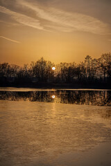Naklejka premium Sonnenuntergang