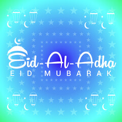 Eid al adha mubarak islamic design