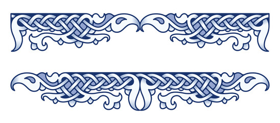 Fototapeta premium Ethnic vintage border. Vector illustration