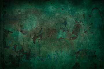 Green rusted wall 