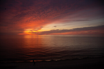 sunrise with gradient sky