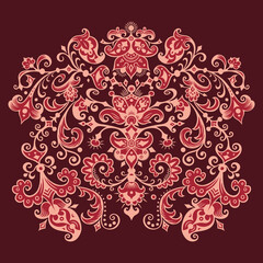 Vector ornamental nature vintage background