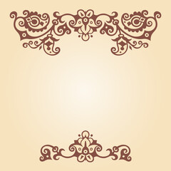 Vector ornamental nature vintage design elements