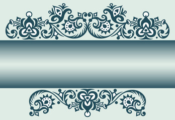 Vector ornamental nature card design