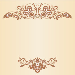 Vector ornamental nature vintage design elements