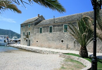 Obraz premium old house in Primosten, Croatia