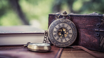 Antique Watch And Treasure Box