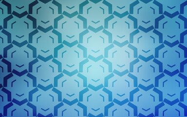 Light BLUE vector background with lines. A shining illustration, which consists of curved lines. Abstract style for your business design.