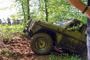 Fototapeta premium Rajd samochodów terenowych Zęblewo gmina Szemud