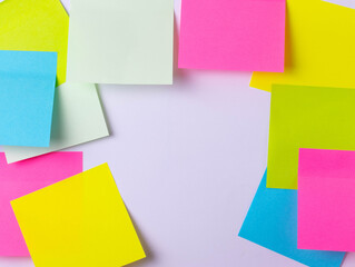 colourful stick up notes