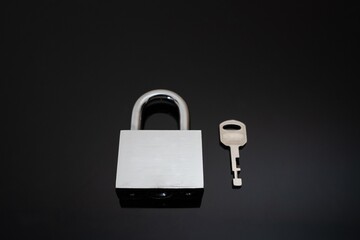 Naklejka premium strong steel lock