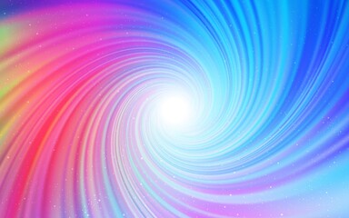 Light Multicolor vector texture with milky way stars. Glitter abstract illustration with colorful cosmic stars. Pattern for astronomy websites.