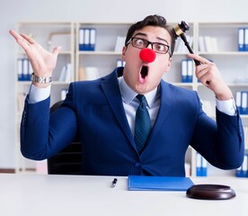 Lawyer working in his office