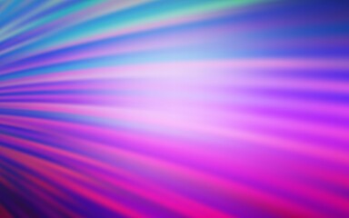 Light Pink, Blue vector backdrop with curved lines. Colorful illustration in simple style with gradient. Abstract design for your web site.
