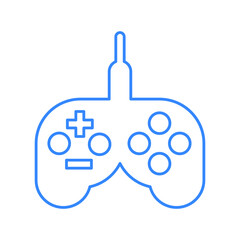 Game pad, joystick line icon