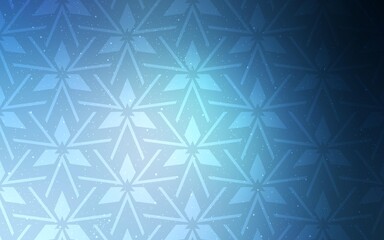 Light BLUE vector background with polygonal style. Beautiful illustration with triangles in nature style. Template for wallpapers.