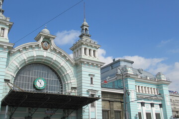 Fototapeta na wymiar Russia Moscow City, Belorussky raiway station, July 2020 (28)
