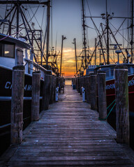 pier at sunset