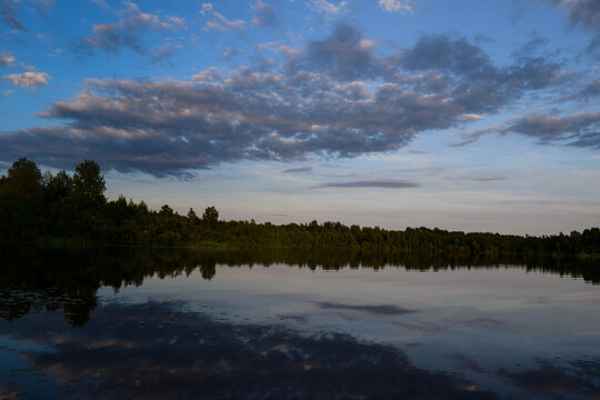 sunset over the lake © Владислав Гультяев