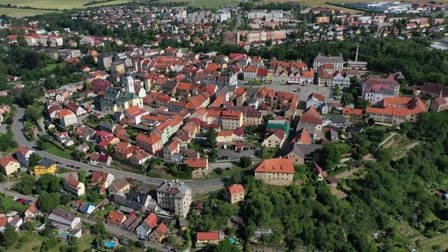 Stribro in Tschechien aus der Luft