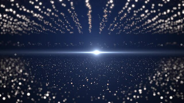 4k video where abstract golden lights shimmering.