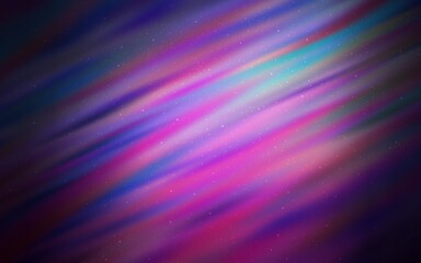 Dark Purple, Pink vector texture with milky way stars. Blurred decorative design in simple style with galaxy stars. Pattern for futuristic ad, booklets.