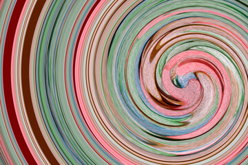 Funnel abstract pattern. Swirl, spiral, multi-colored pattern as a background.