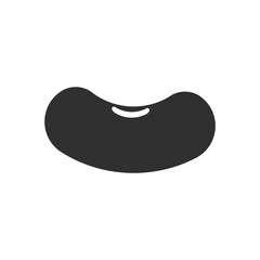 Beans icon isolated on white background. Vector illustration.