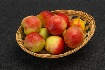 Sweet tasty fresh ripe apricots