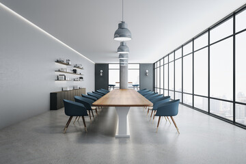 Modern meeting room interior