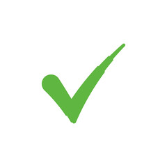 Green check mark icon vector design