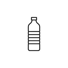 Water plastic bottle icon vector illustration