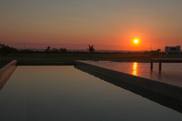 Sunset at the mansion 