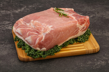Pork meat piece for cooking