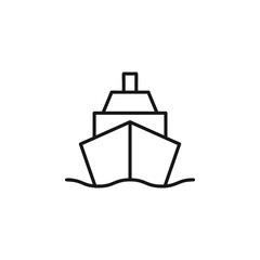 Ship icon vector illustration. shipping symbol.