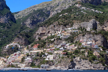 Naklejka premium Approaching Positano by Sea